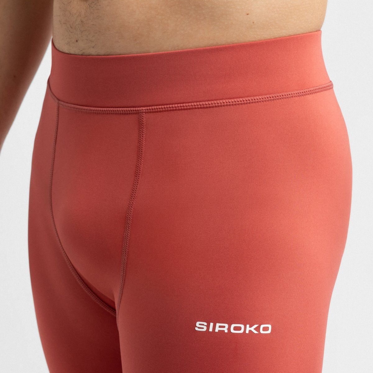 Leggings térmicos montaña hombre Cornice Siroko - Rojo Rojo-4