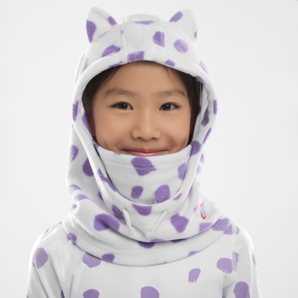 Pasamontañas térmico de snowboard/esquí niños Mottle Siroko - Morado Morado-2