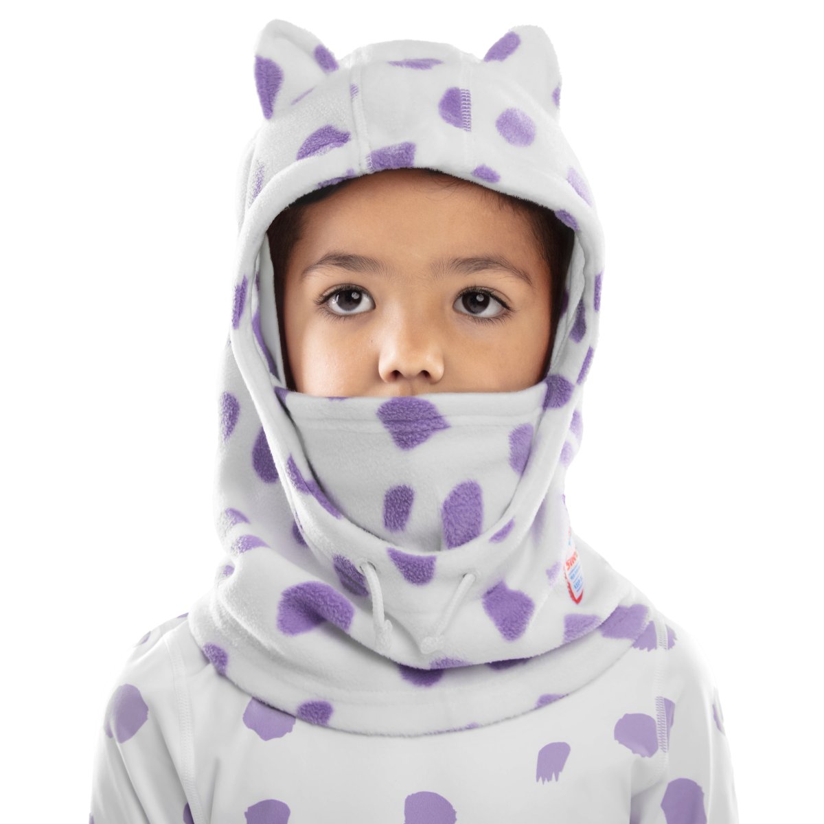 Pasamontañas térmico de snowboard/esquí niños Mottle Siroko - Morado Morado-4