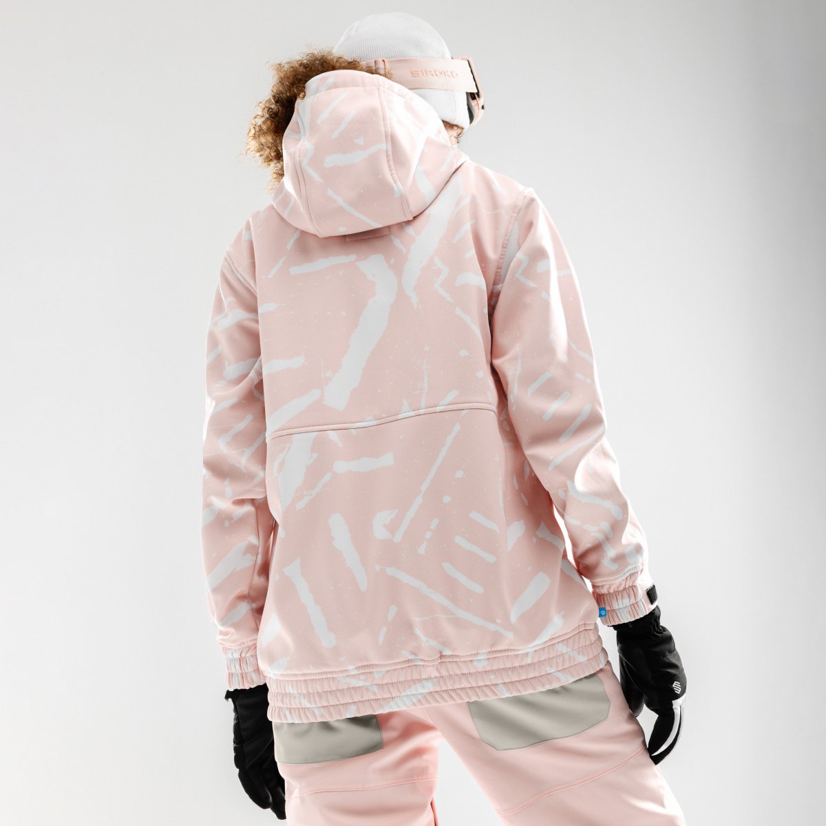Chaqueta para snowboard/esquí mujer W1-W Siroko - Rosa / Blanco Rosa / Blanco-2