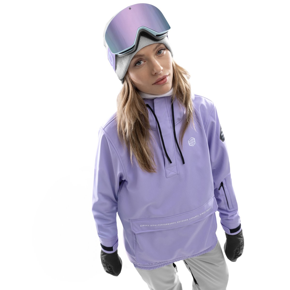 Siroko Chaqueta para snowboard/esquí mujer W3-W Mostaza
