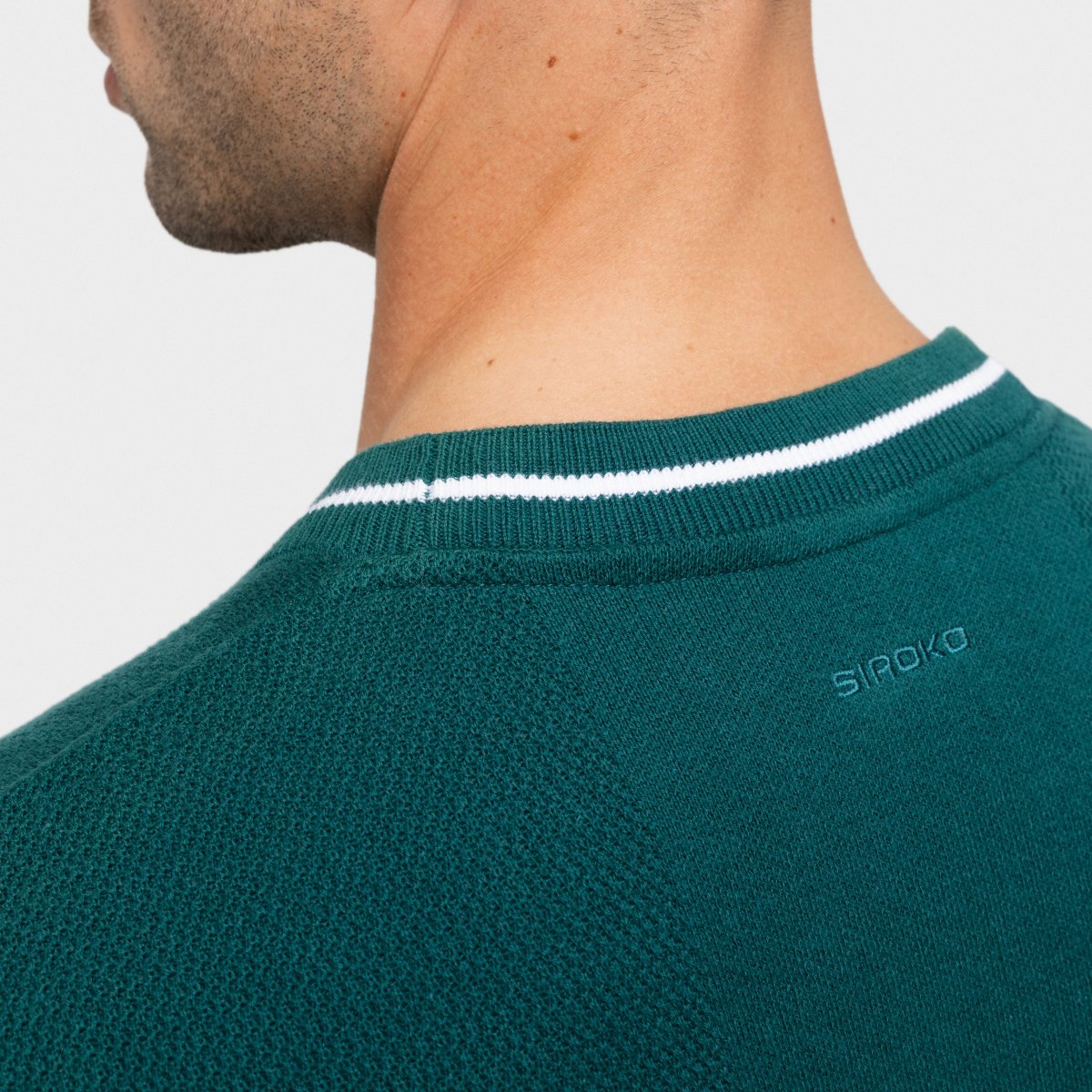 Chaleco punto golf cuello de pico hombre Carnoustie Teal Siroko - Verde Verde-4