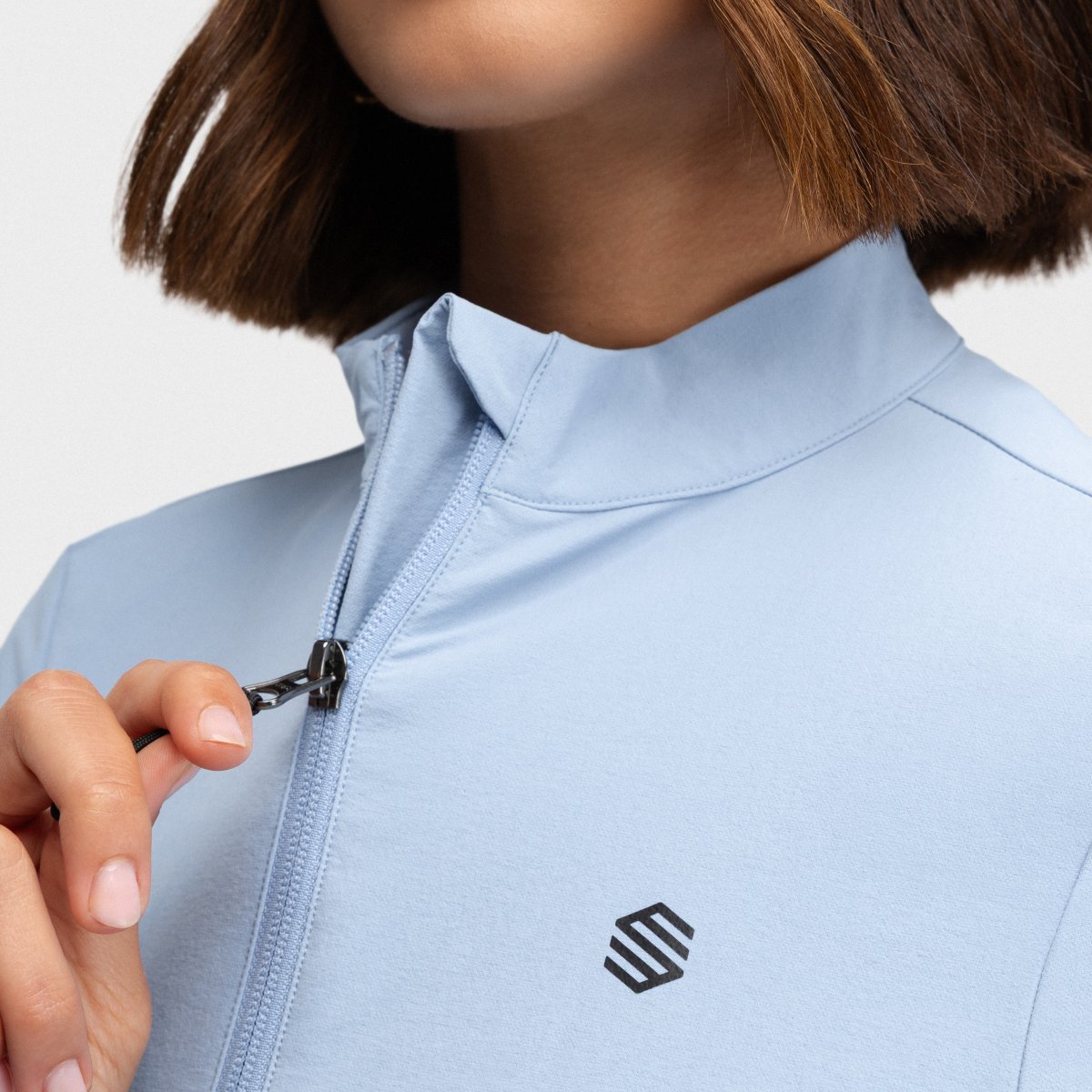 Chaqueta de lluvia golf mujer Muirfield-W Siroko - Azul claro Azul claro-5