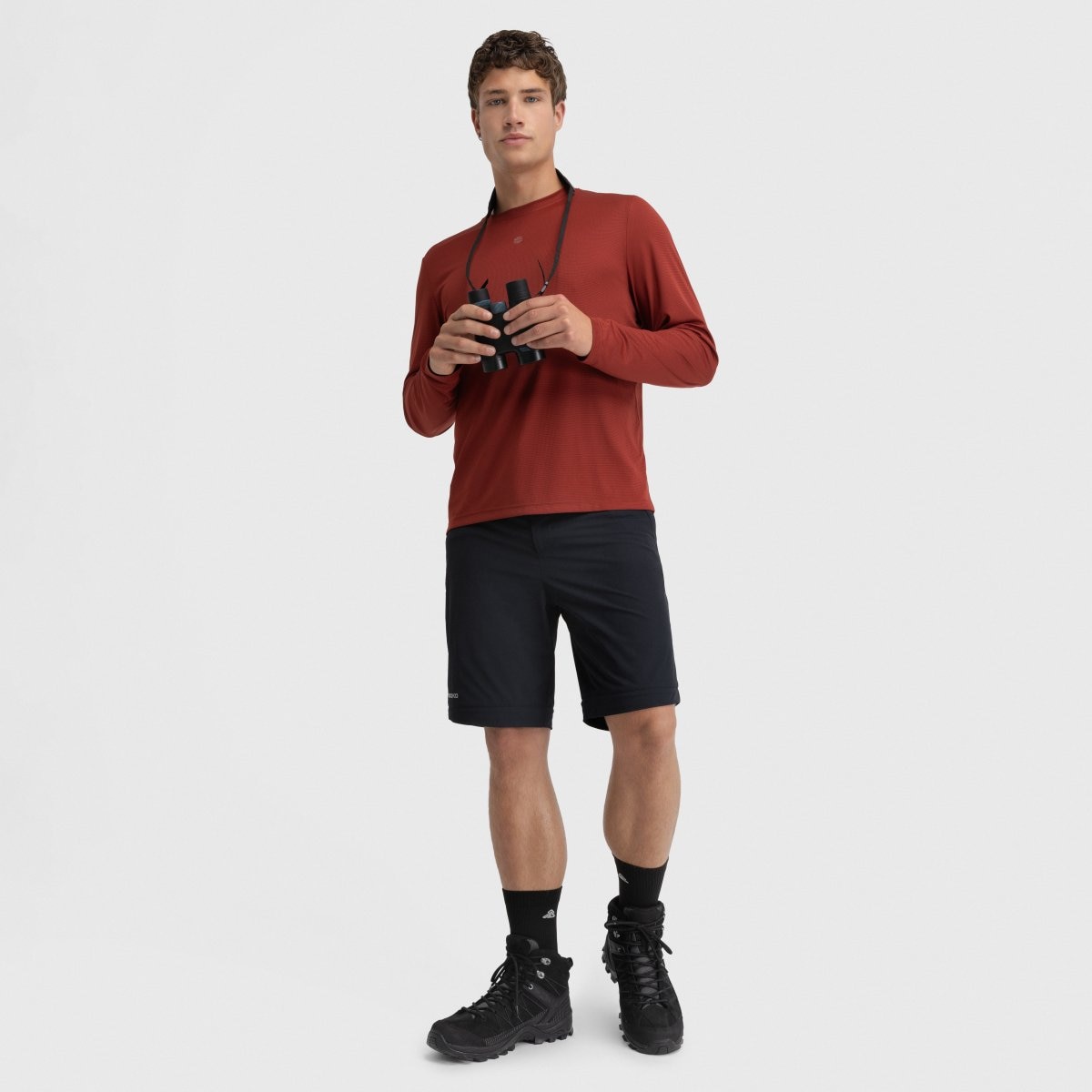 Imagen 3 de Camiseta manga larga montaña hombre Reserve Siroko - Rojo Rojo