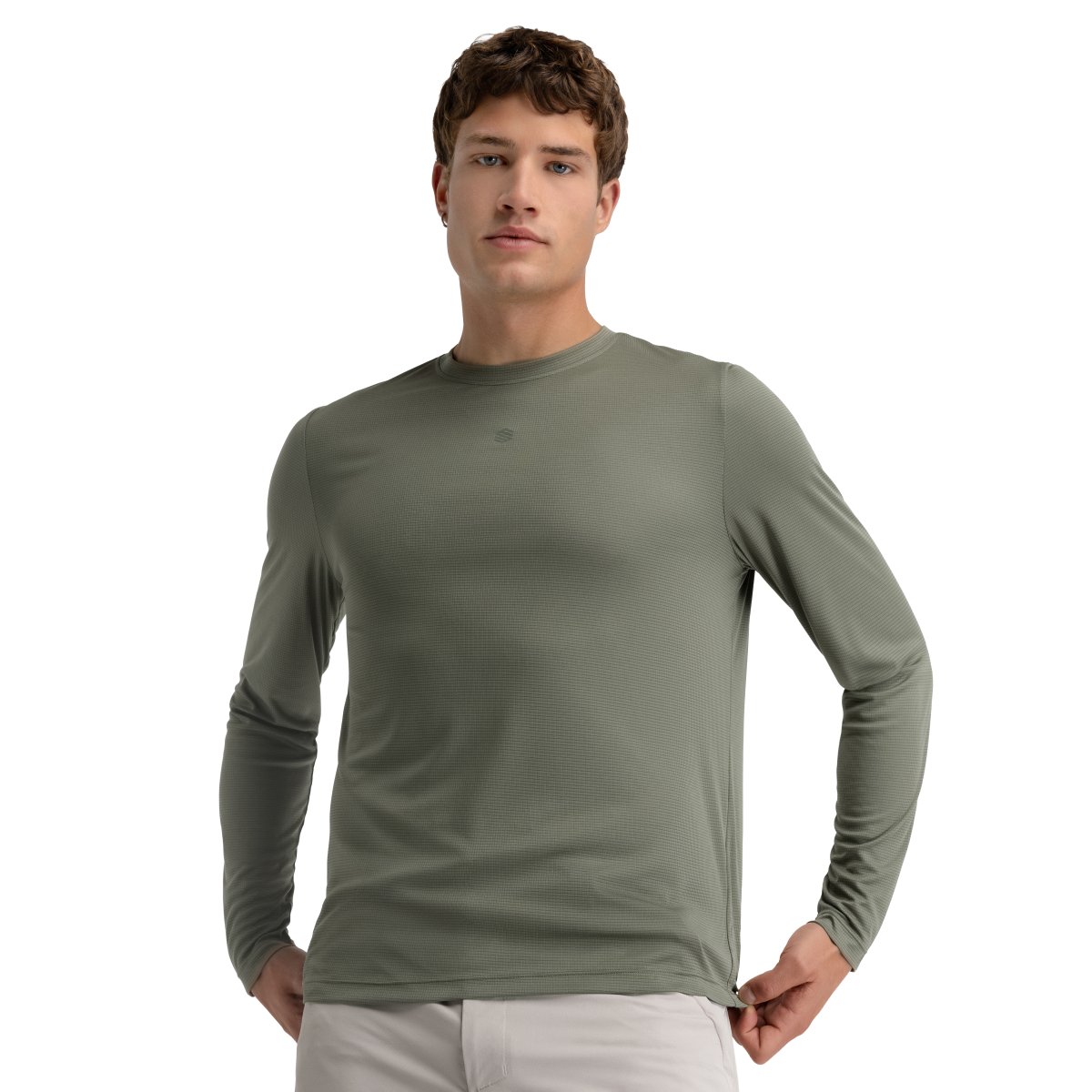 Imagen 1 de Camiseta manga larga montaña hombre Reserve Siroko - Verde Verde