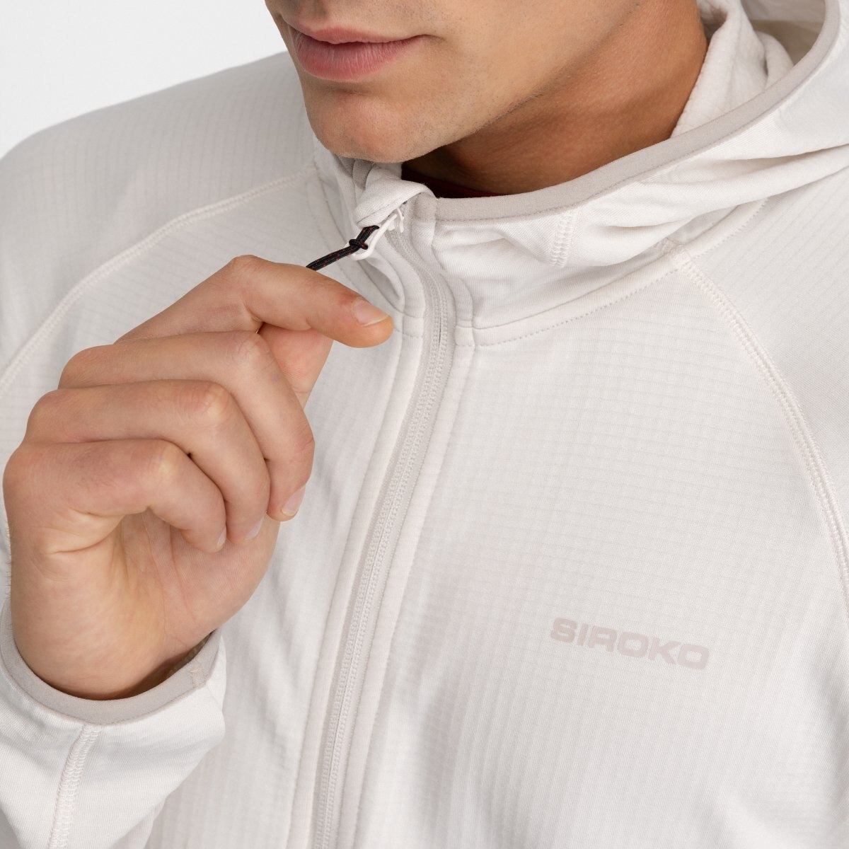 Chaqueta polar ligera capucha montaña hombre Stride Siroko - Piedra Piedra-4
