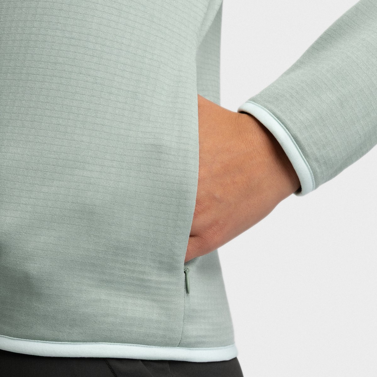 Chaqueta polar ligera capucha montaña mujer Ember Siroko - Verde menta Verde menta-4