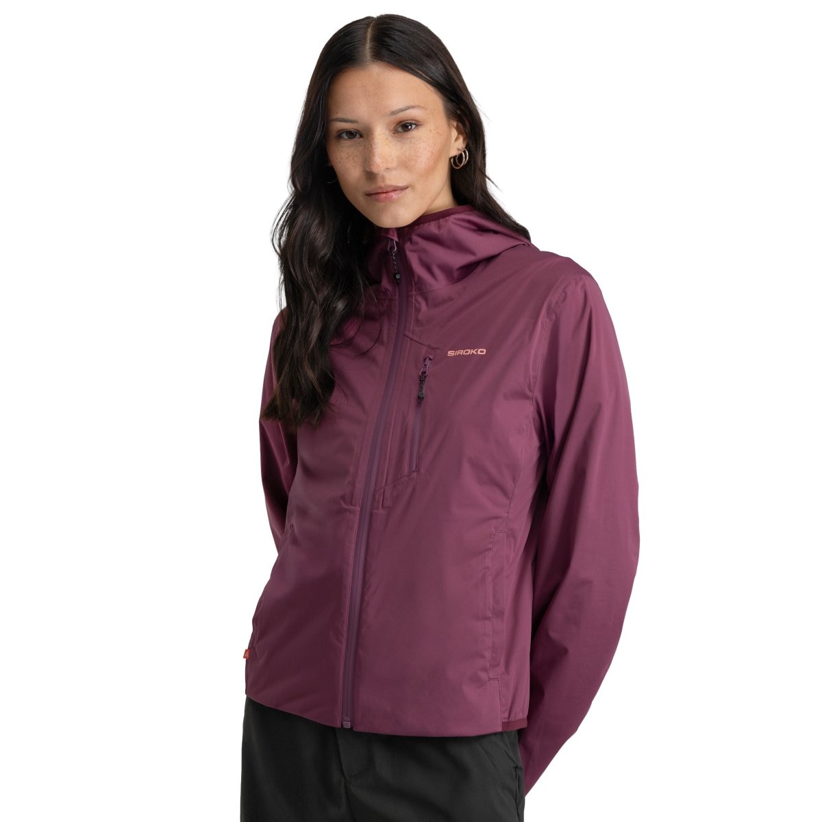 Imagen 0 de Chaqueta impermeable ultraligera montaña mujer Velora Siroko Morado