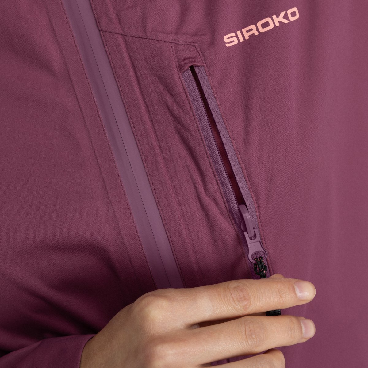 Chaqueta impermeable ultraligera montaña mujer Velora Siroko - Morado Morado-4