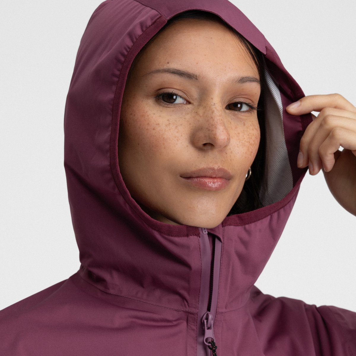 Chaqueta impermeable ultraligera montaña mujer Velora Siroko - Morado Morado-6