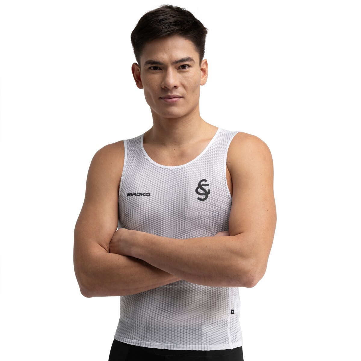 Siroko Camiseta interiror ciclismo hombre SC BL Blanco / Negro