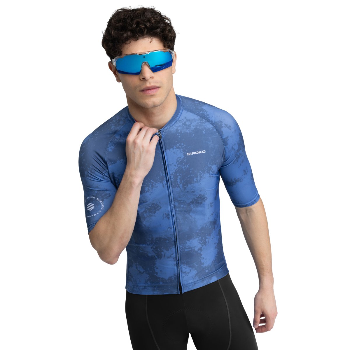Maillot de manga corta hombre M2 Siroko - Azul marino Azul marino-1
