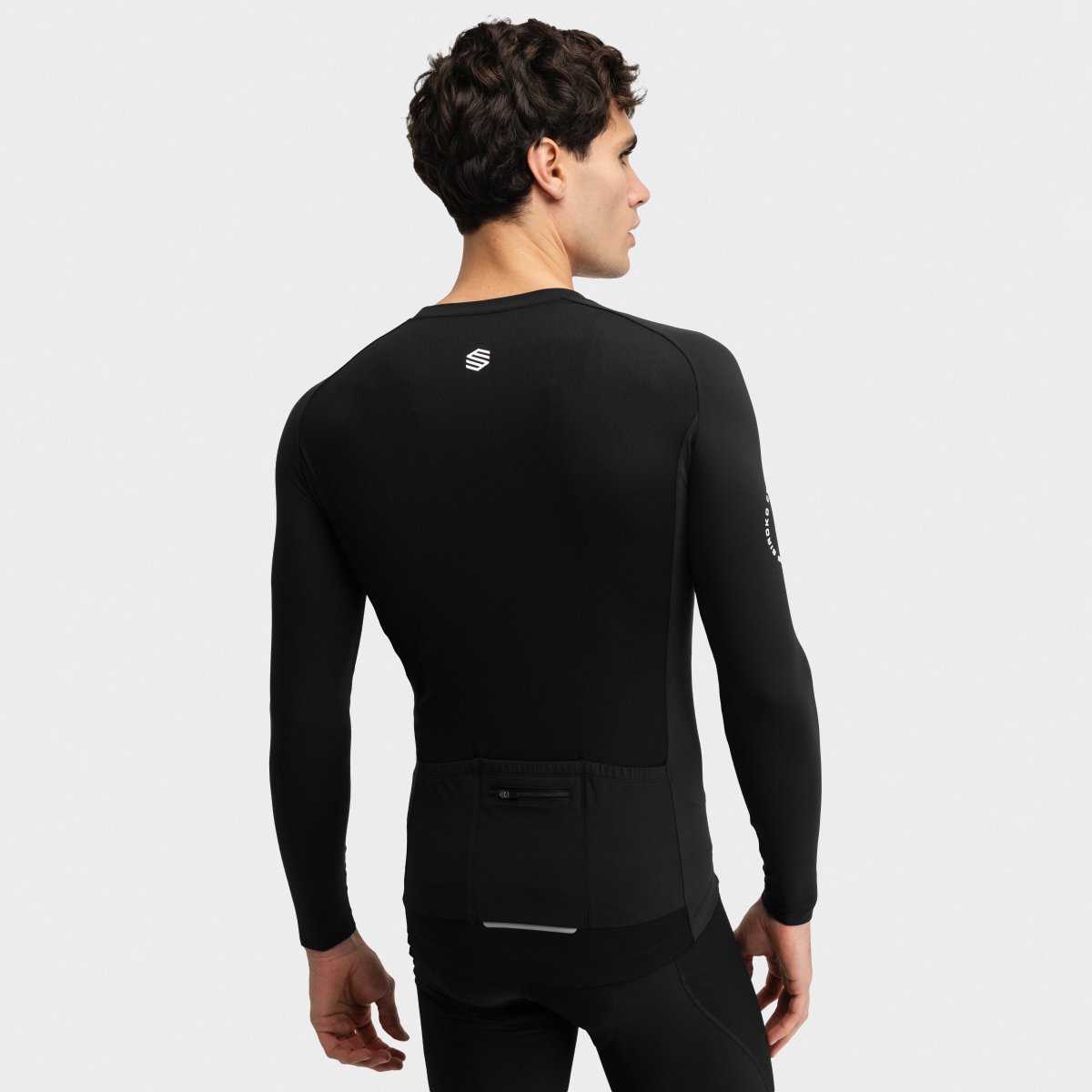 Maillot ciclismo manga larga sin cremallera hombre M9 Scanuppia Siroko - Negro Negro-2