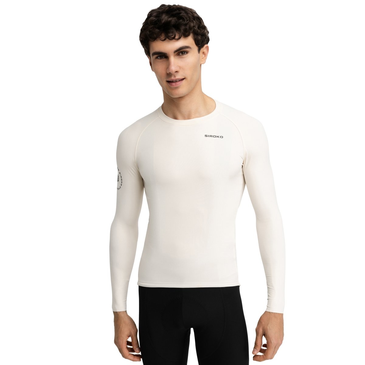 Maillot ciclismo manga larga sin cremallera hombre M9 Scanuppia Siroko - Marrón Marrón-1