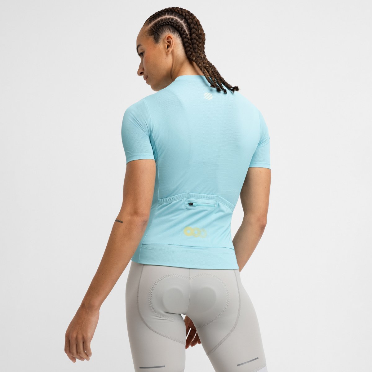 Maillot ciclismo mesh manga corta mujer M8 Siroko - Azul claro Azul claro-2