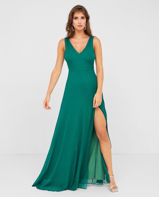 Imagen 0 de Vestido largo con espalda cruzada
