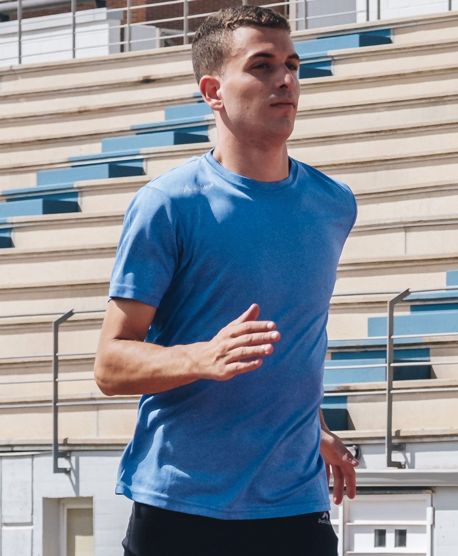 Camiseta de running de hombre RIO JASPE Asioka - Azul royal Azul royal-3