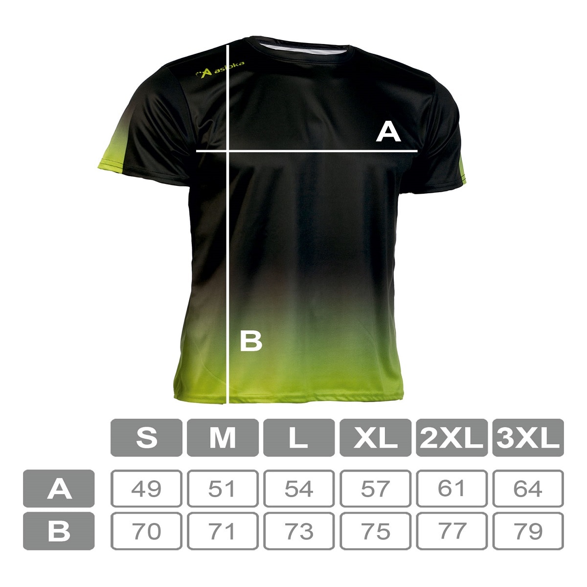 Camiseta de fútbol unisex TENERIFE Interlock Asioka - Negro / Amarillo Flúor Negro / Amarillo Flúor-6