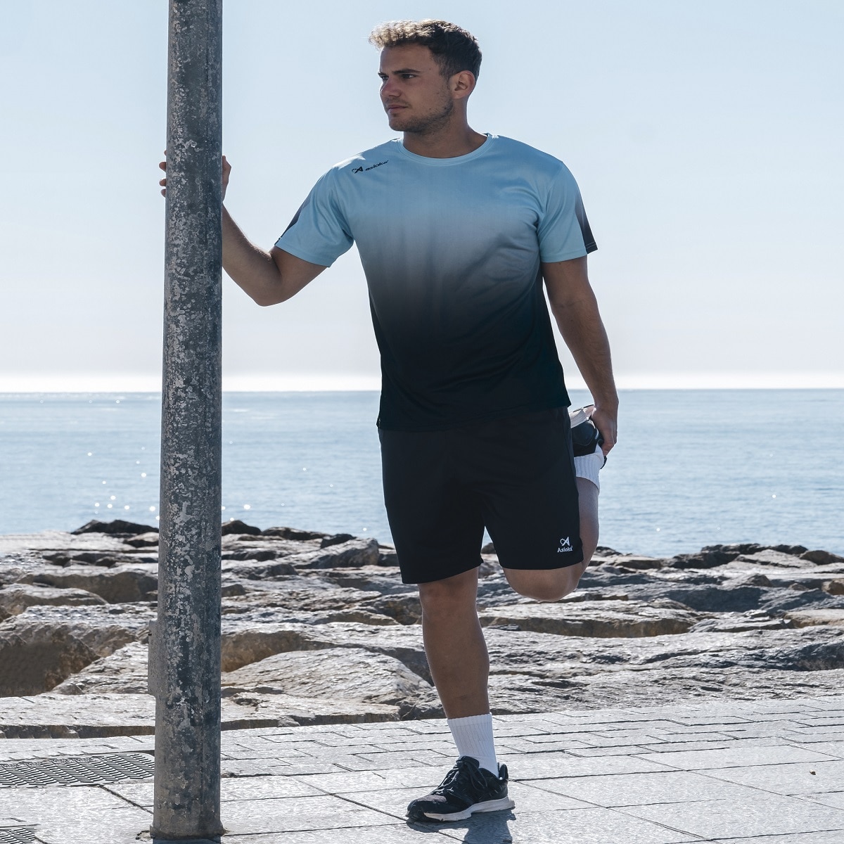 Camiseta de Running de hombre TENERIFE MESH Asioka - Azul / Negro Azul / Negro-4