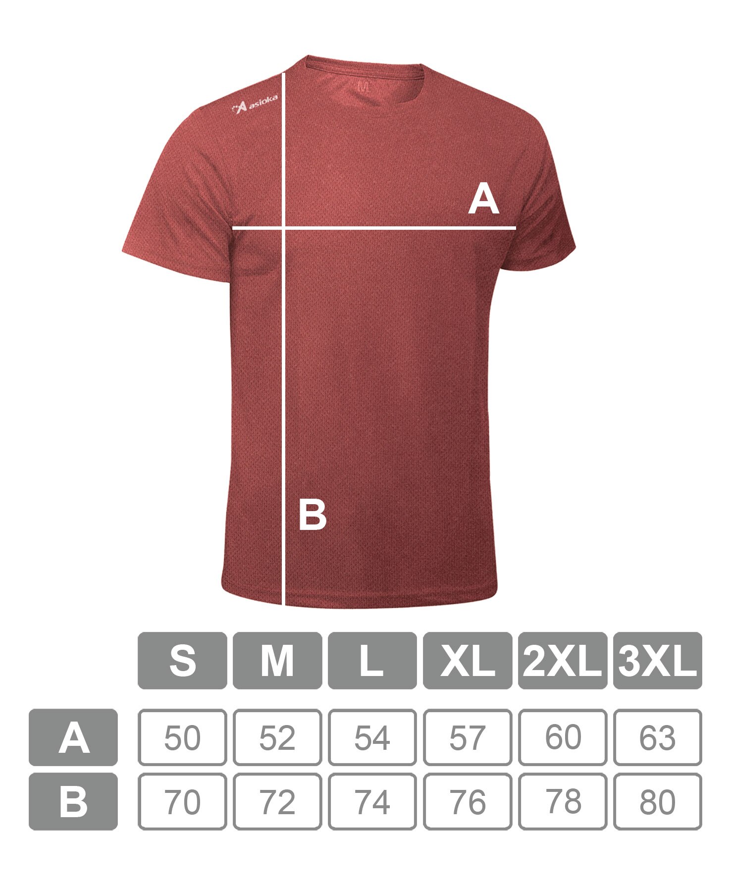 Imagen 6 de Camiseta de running de hombre RIO JASPE Asioka - Salmón Salmón
