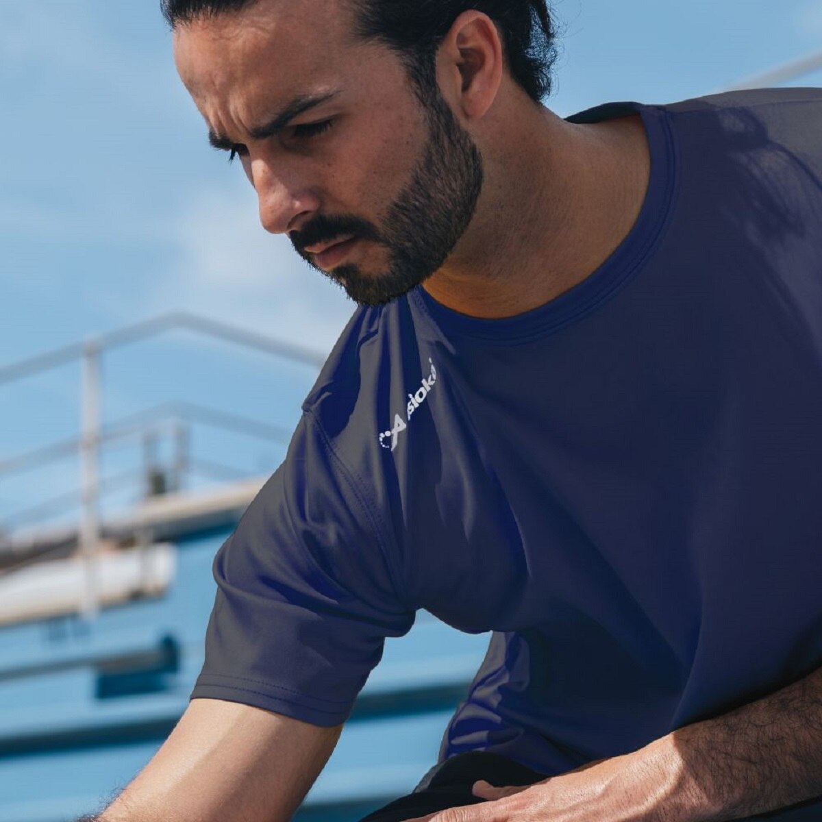Camiseta de fútbol unisex PREMIUM Asioka - Azul marino Azul marino-3