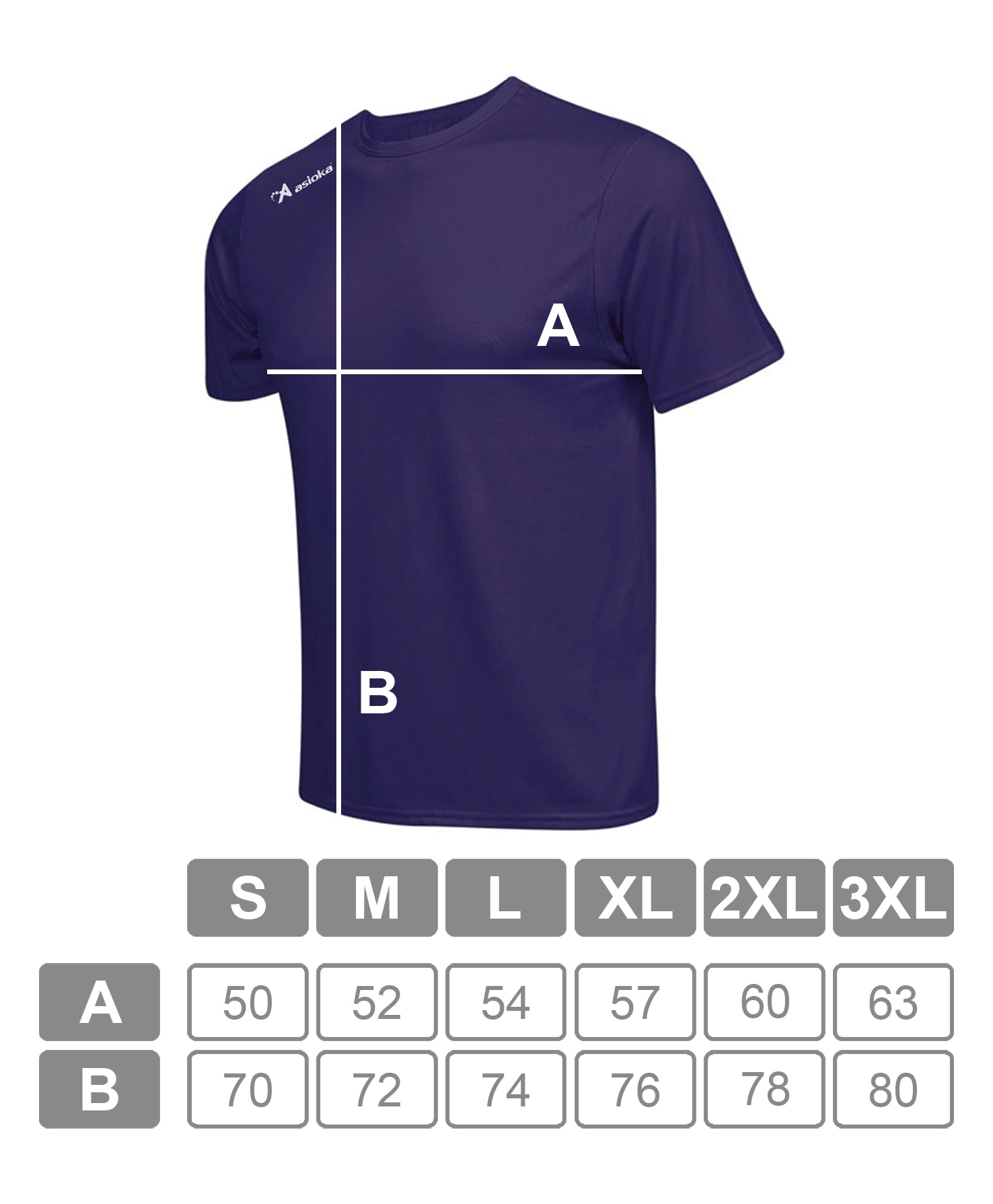 Imagen 8 de Camiseta de fútbol unisex PREMIUM Asioka - Morado Morado