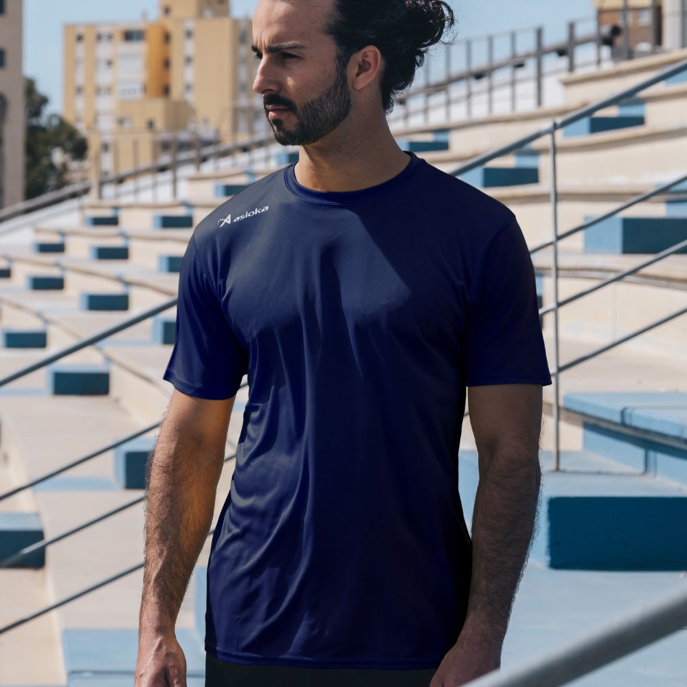 Camiseta de fútbol de niños PREMIUM Asioka - Azul marino Azul marino-4