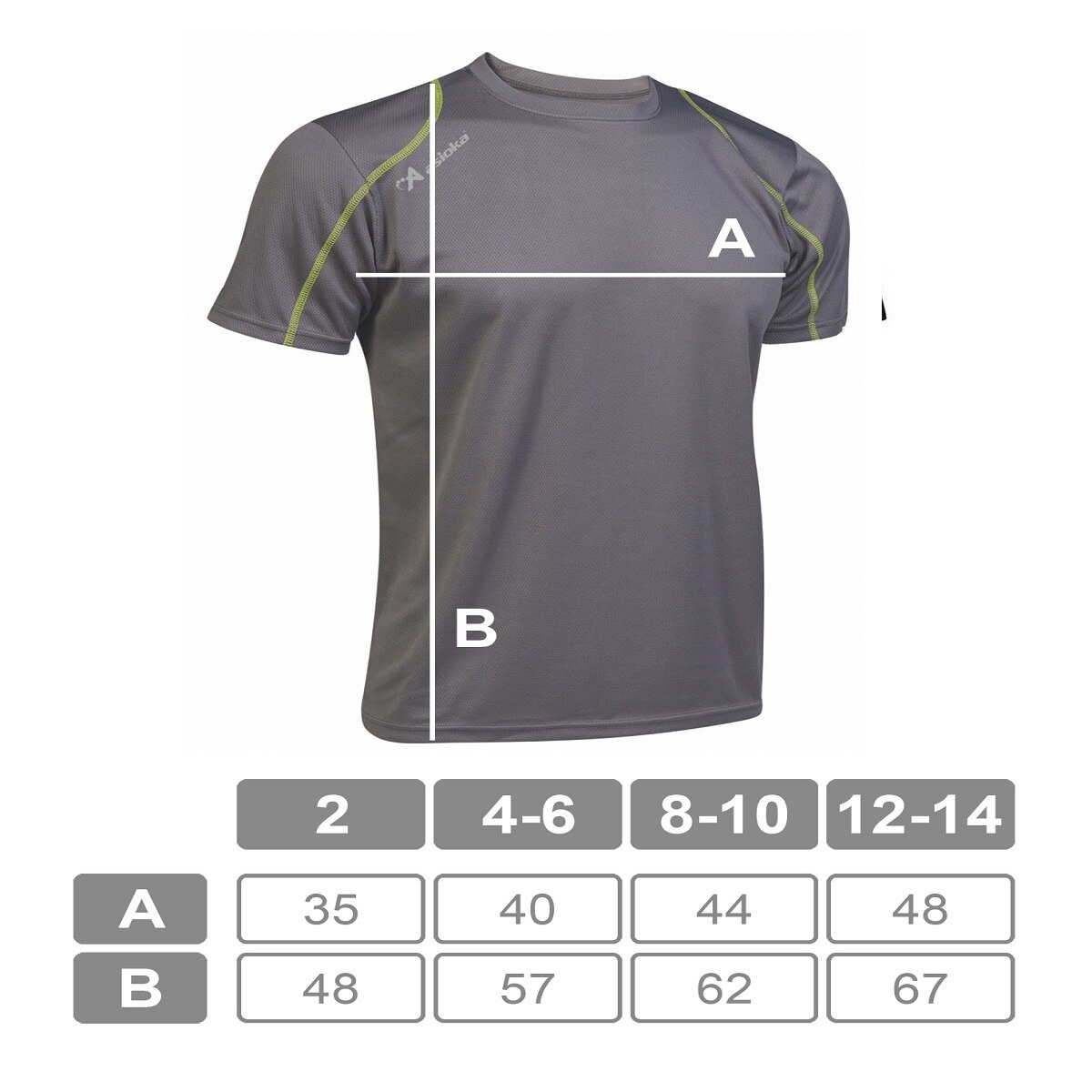 Camiseta deportiva de niño RIO Asioka - Gris Gris-8