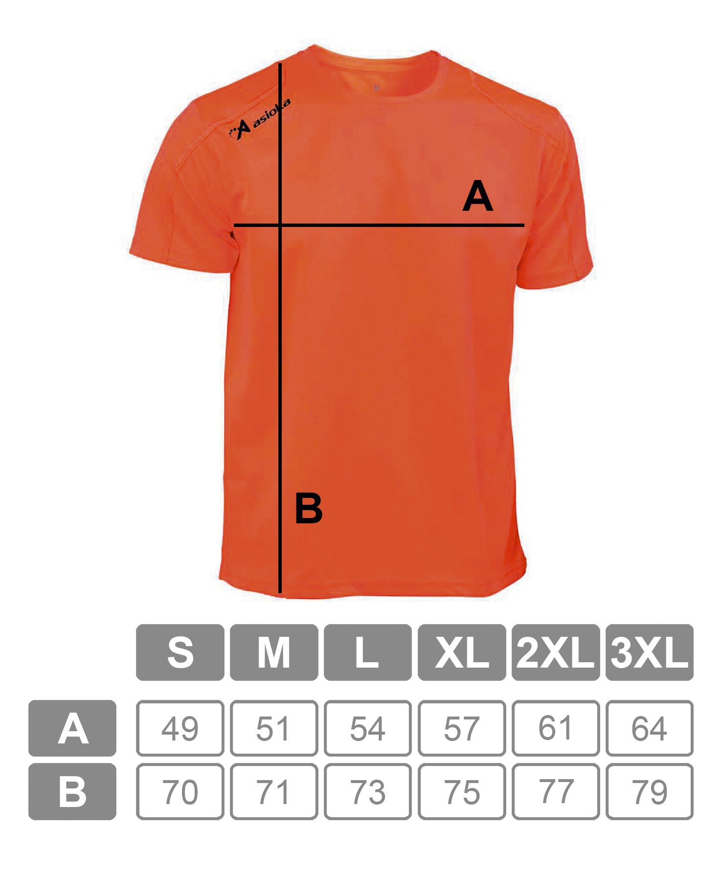 Imagen 7 de Camiseta deportiva de hombre RIO Asioka - Naranja Naranja