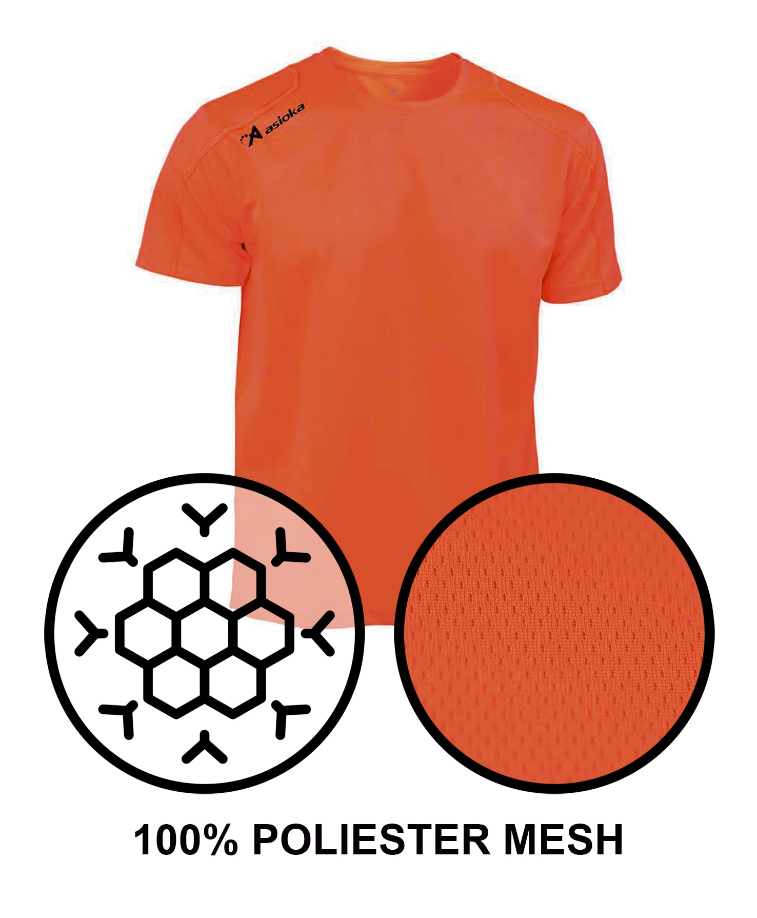 Camiseta deportiva de niño RIO Asioka - Naranja Naranja-5