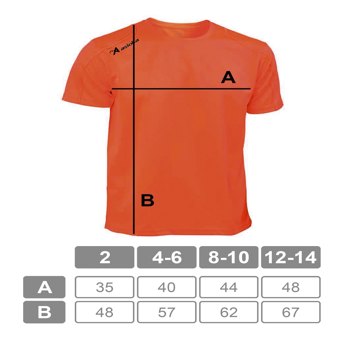 Camiseta deportiva de niño RIO Asioka - Naranja Naranja-7