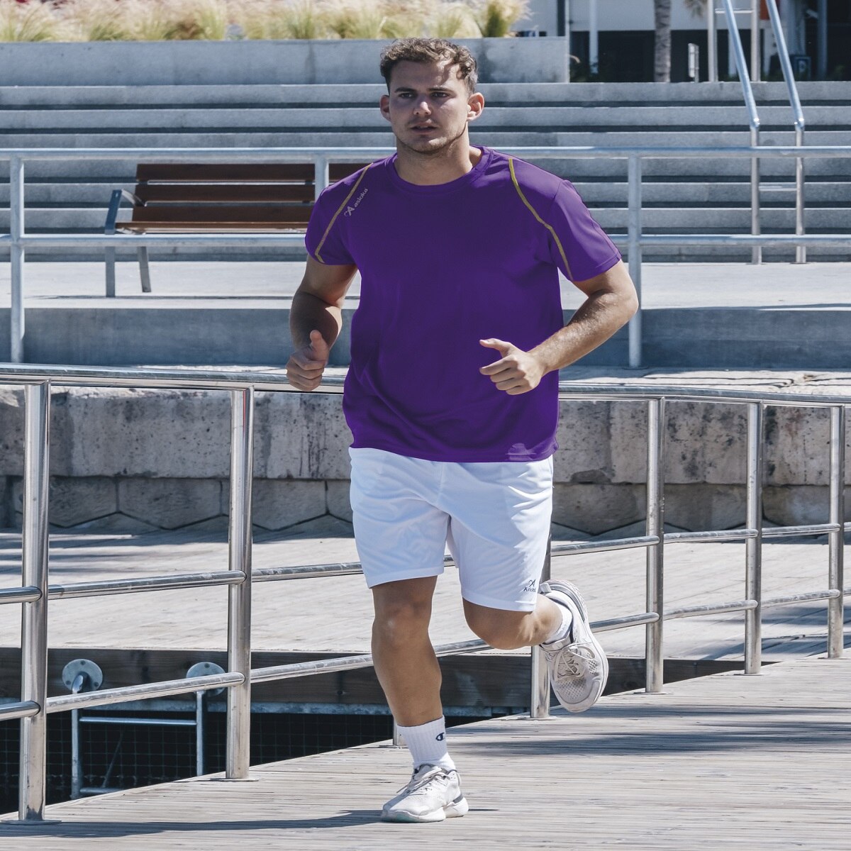 Camiseta deportiva de niño RIO Asioka - Morado Morado-3