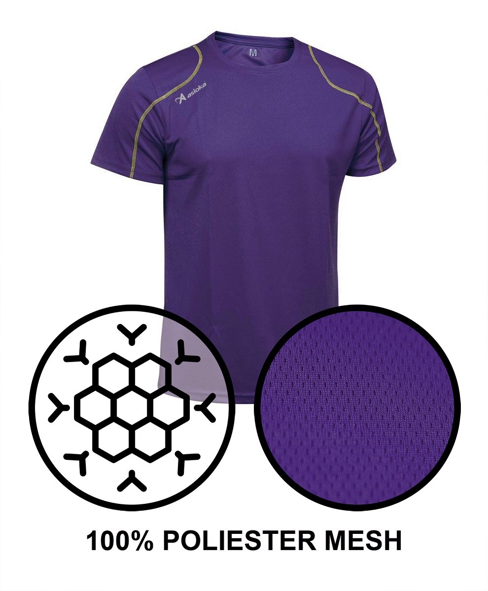 Camiseta deportiva de niño RIO Asioka - Morado Morado-4
