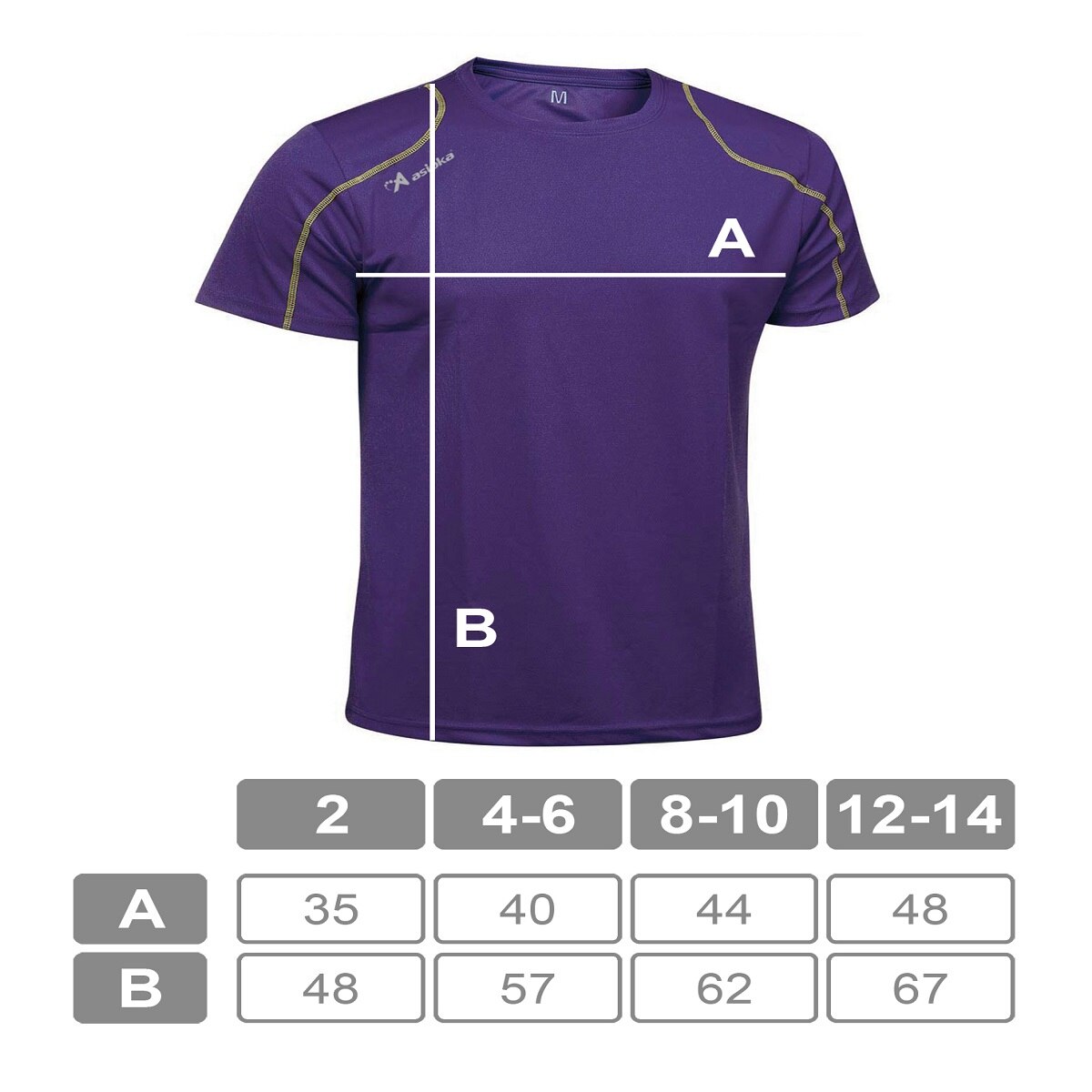 Camiseta deportiva de niño RIO Asioka - Morado Morado-7