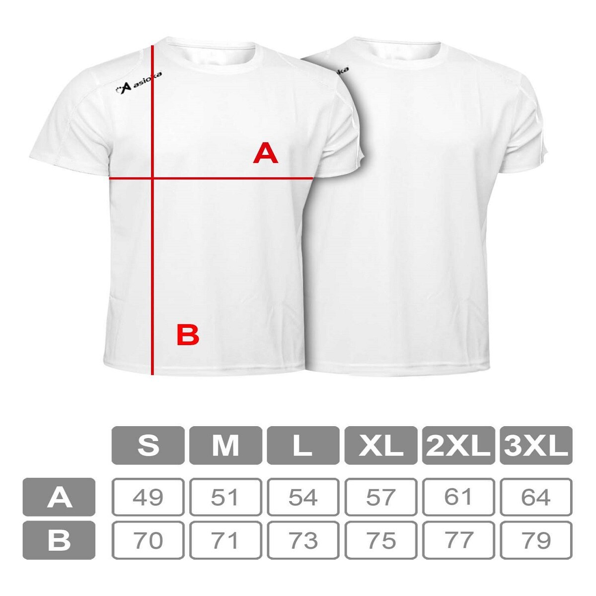 Imagen 7 de Pack 2 camisetas deportivas de hombre RIO Asioka - Blanco Blanco