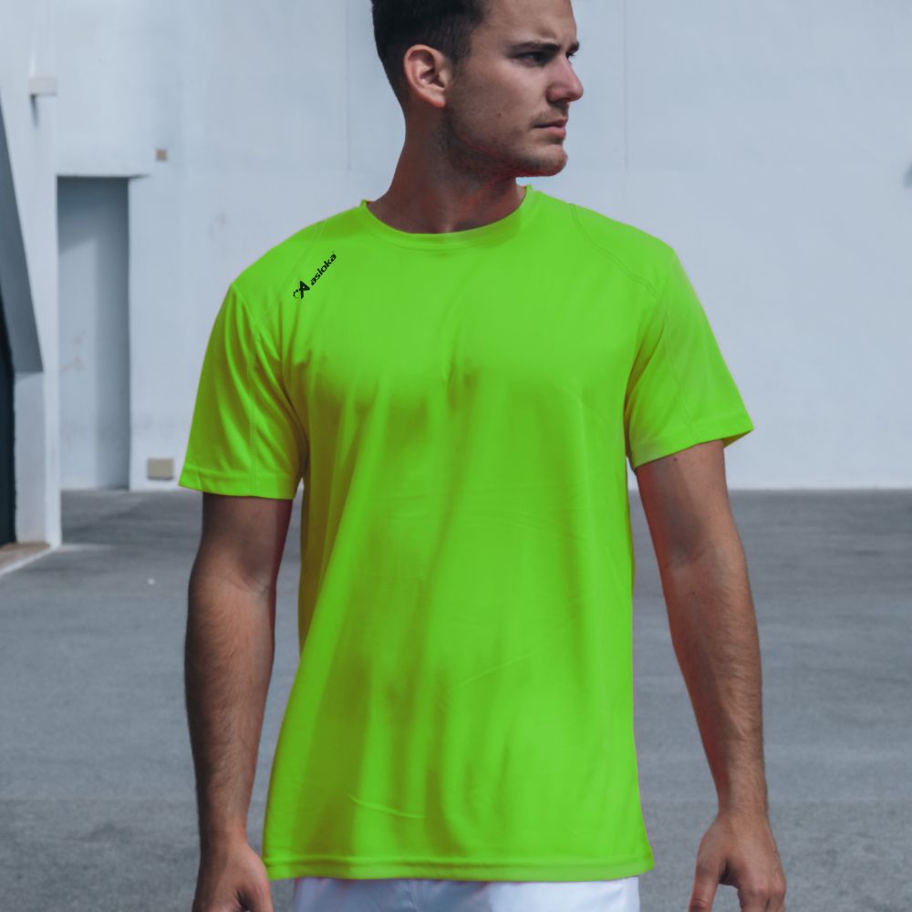 Imagen 3 de Pack 2 camisetas deportivas de hombre RIO Asioka - Verde flúor Verde flúor