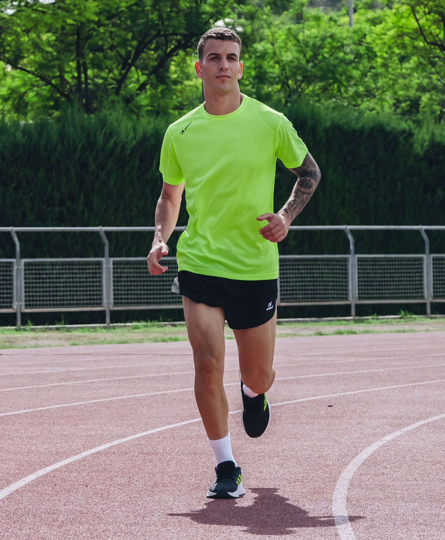 Imagen 4 de Pack 2 camisetas deportivas de hombre RIO Asioka - Verde flúor Verde flúor