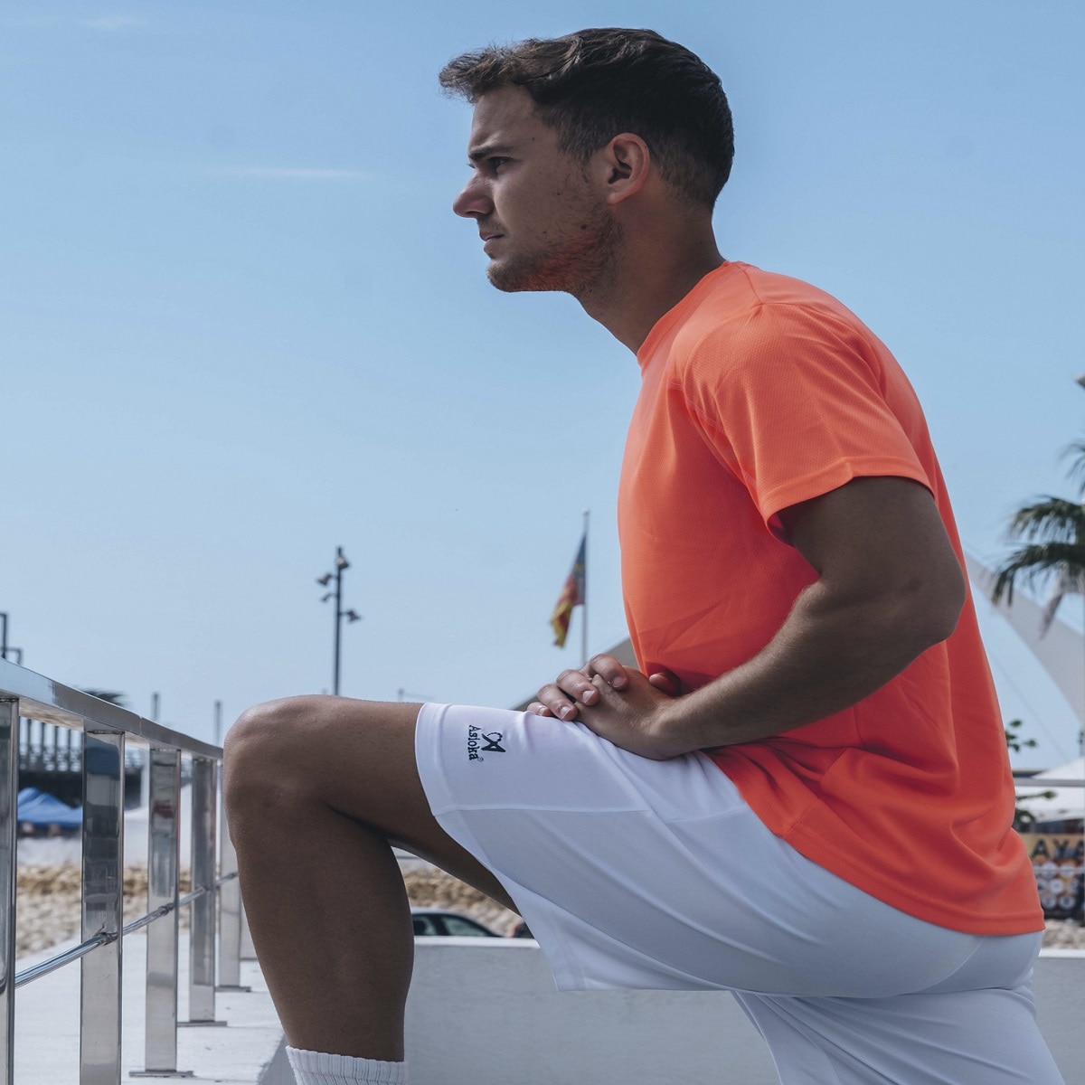 Imagen 3 de Pack 2 camisetas deportivas de hombre RIO Asioka - Naranja fuerte Naranja fuerte