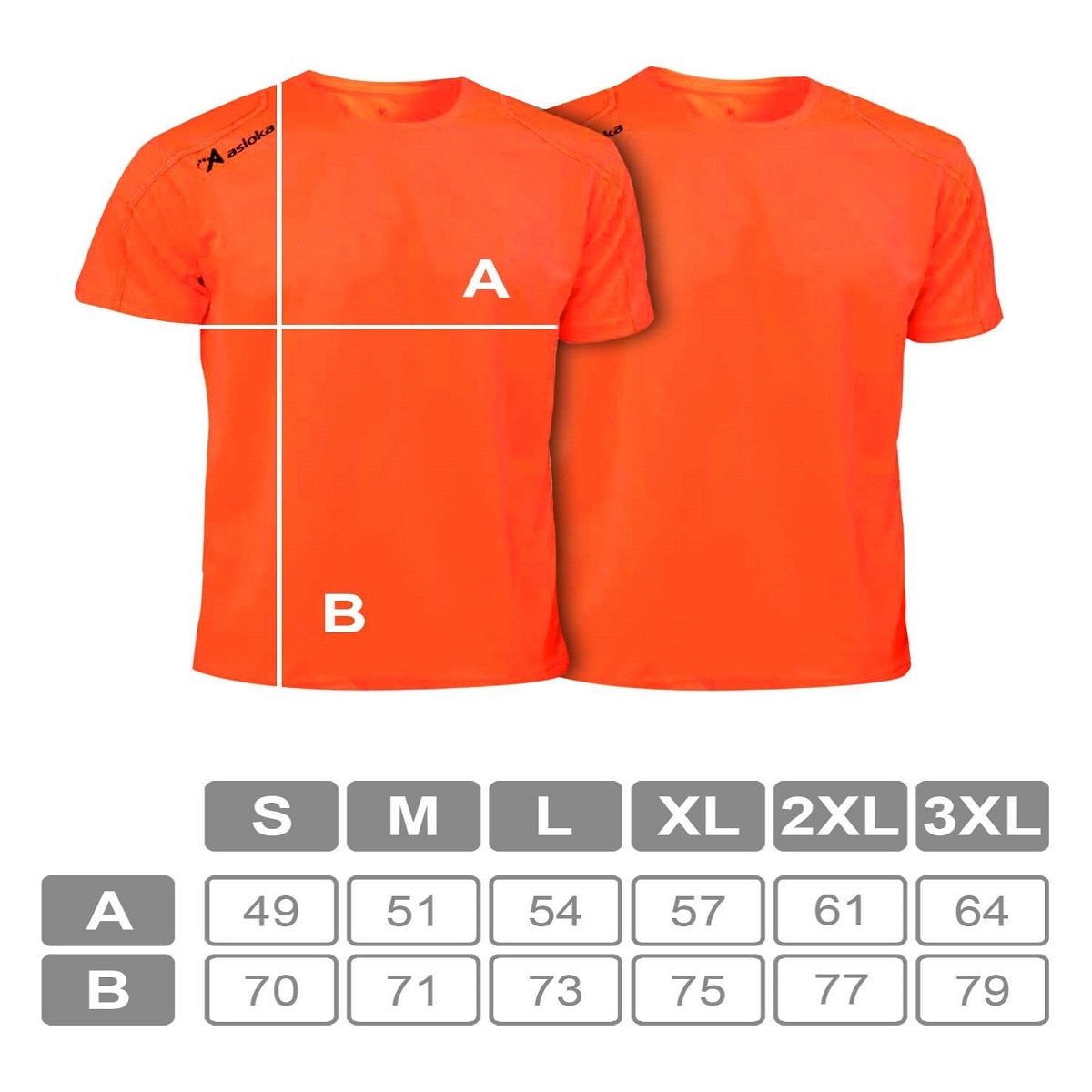 Imagen 6 de Pack 2 camisetas deportivas de hombre RIO Asioka - Naranja fuerte Naranja fuerte