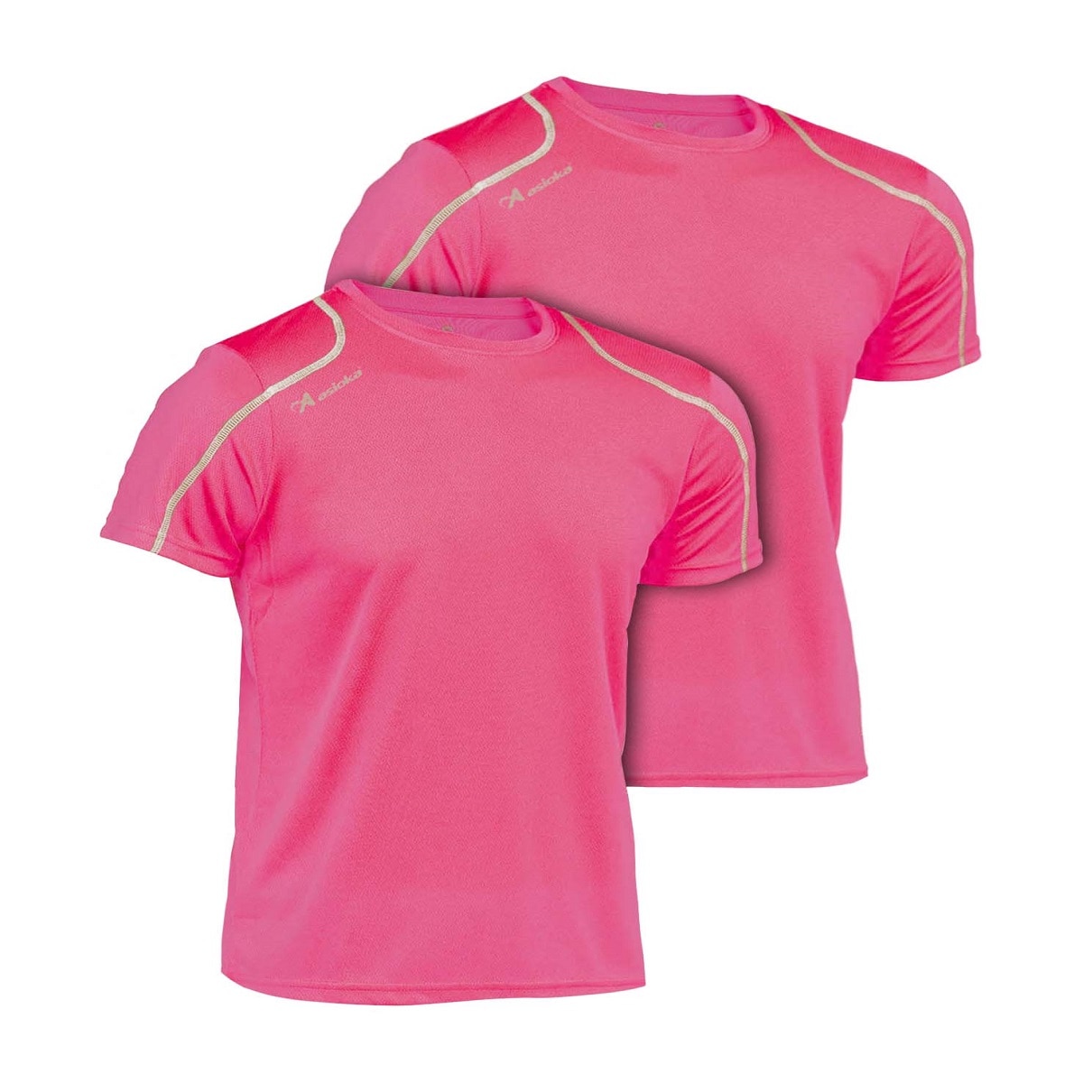 Asioka Pack 2 camisetas deportivas de hombre RIO Fucsia