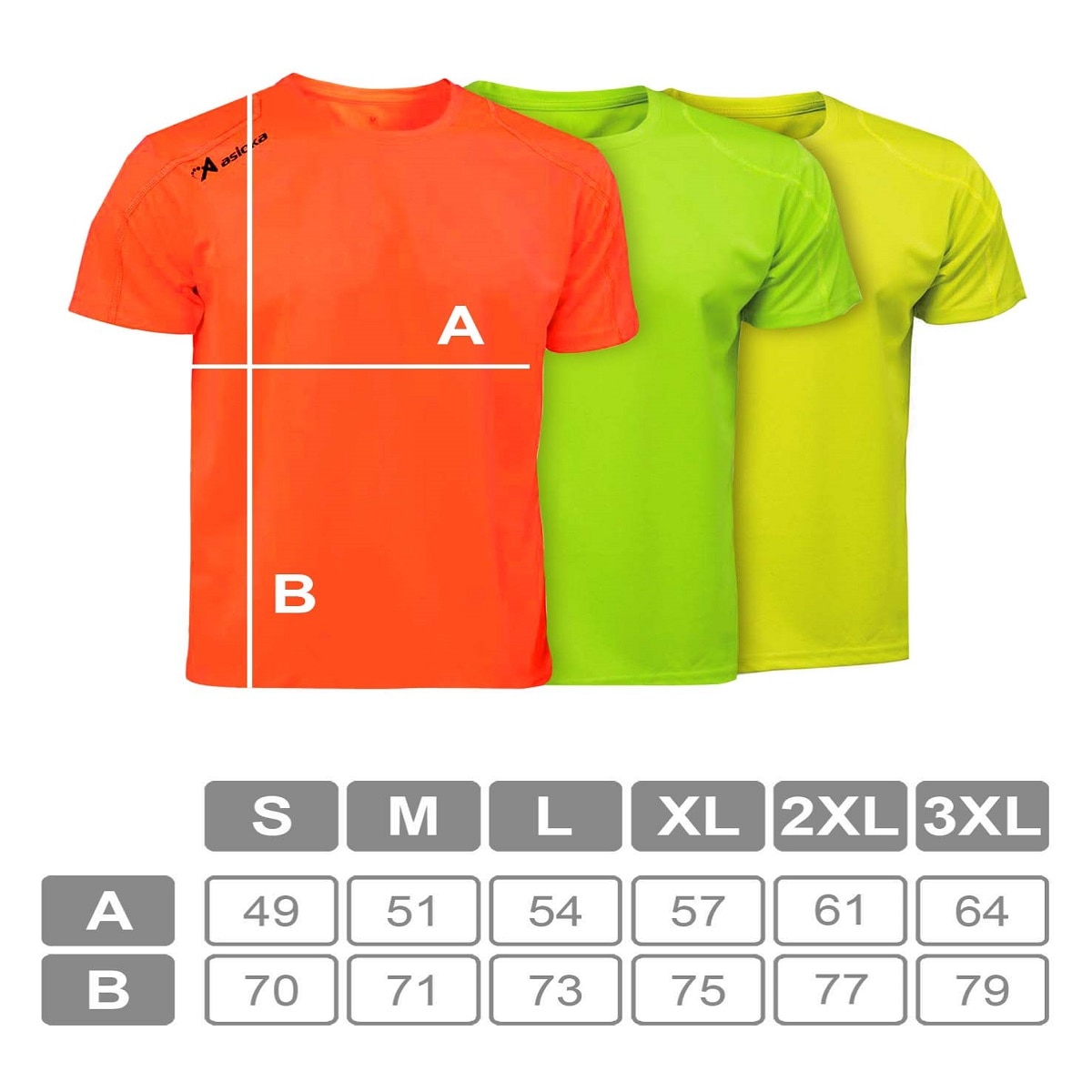 Imagen 7 de Pack 3 camisetas deportivas de hombre RIO Asioka - Naranja fuerte Naranja fuerte