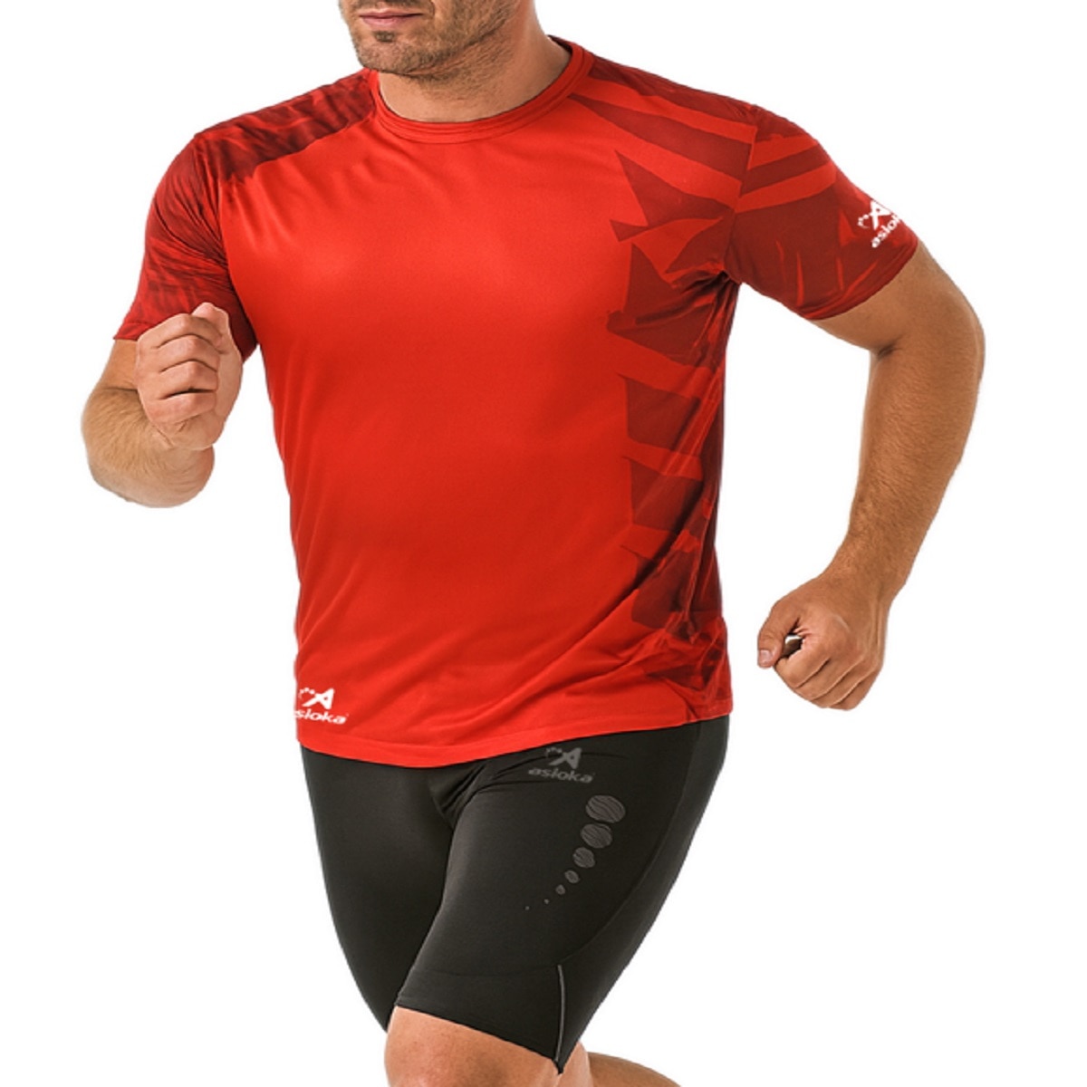 Imagen 5 de Camiseta de Running de hombre VALENCIA Asioka - Rojo Rojo