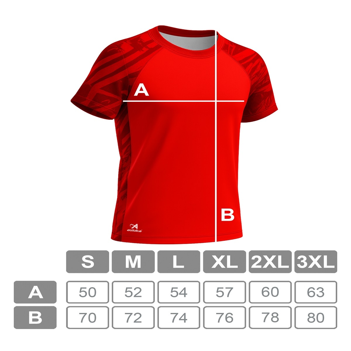 Imagen 8 de Camiseta de Running de hombre VALENCIA Asioka - Rojo Rojo