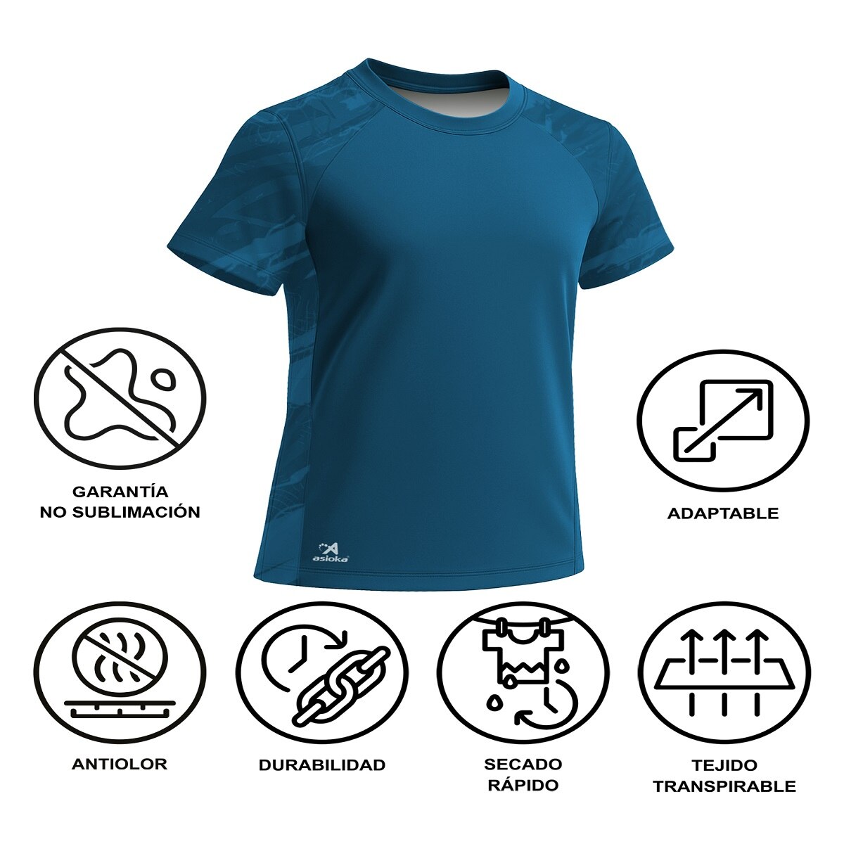Imagen 6 de Camiseta de Running de hombre VALENCIA Asioka - Azul royal Azul royal