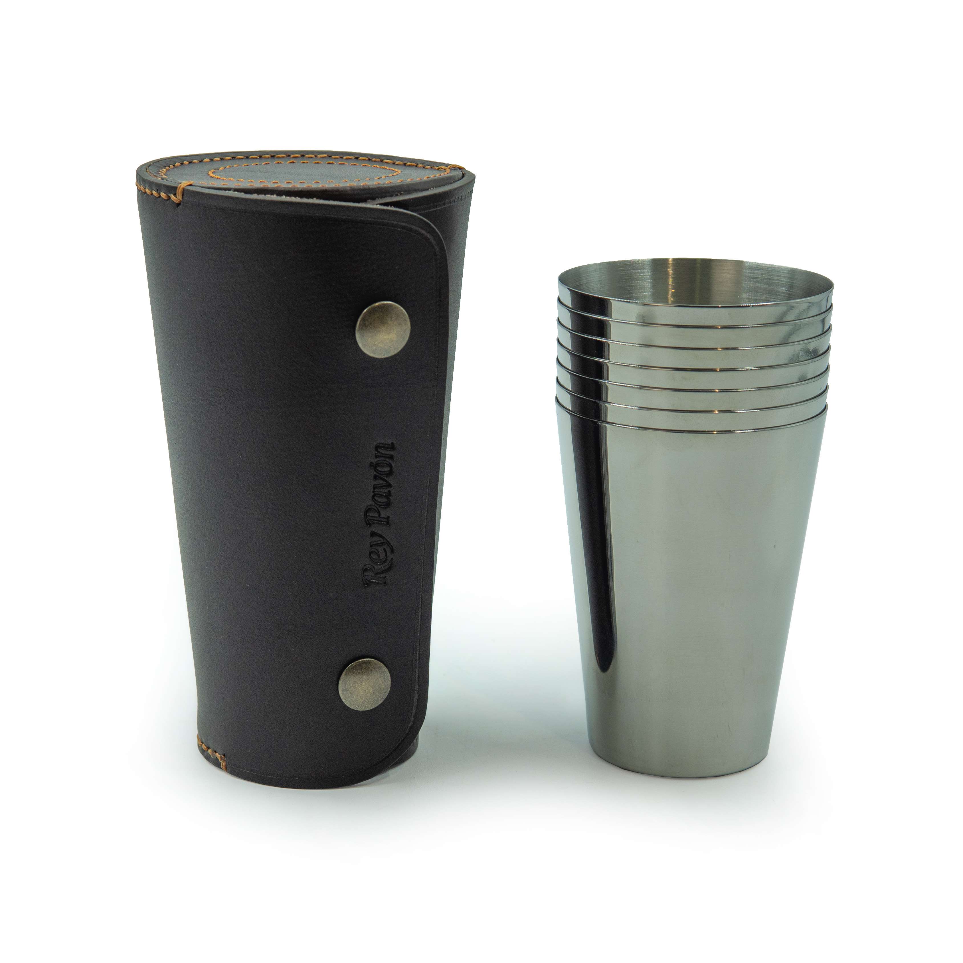 Imagen 0 de Set 6 vasos Alcan Rey Pavón Marrón
