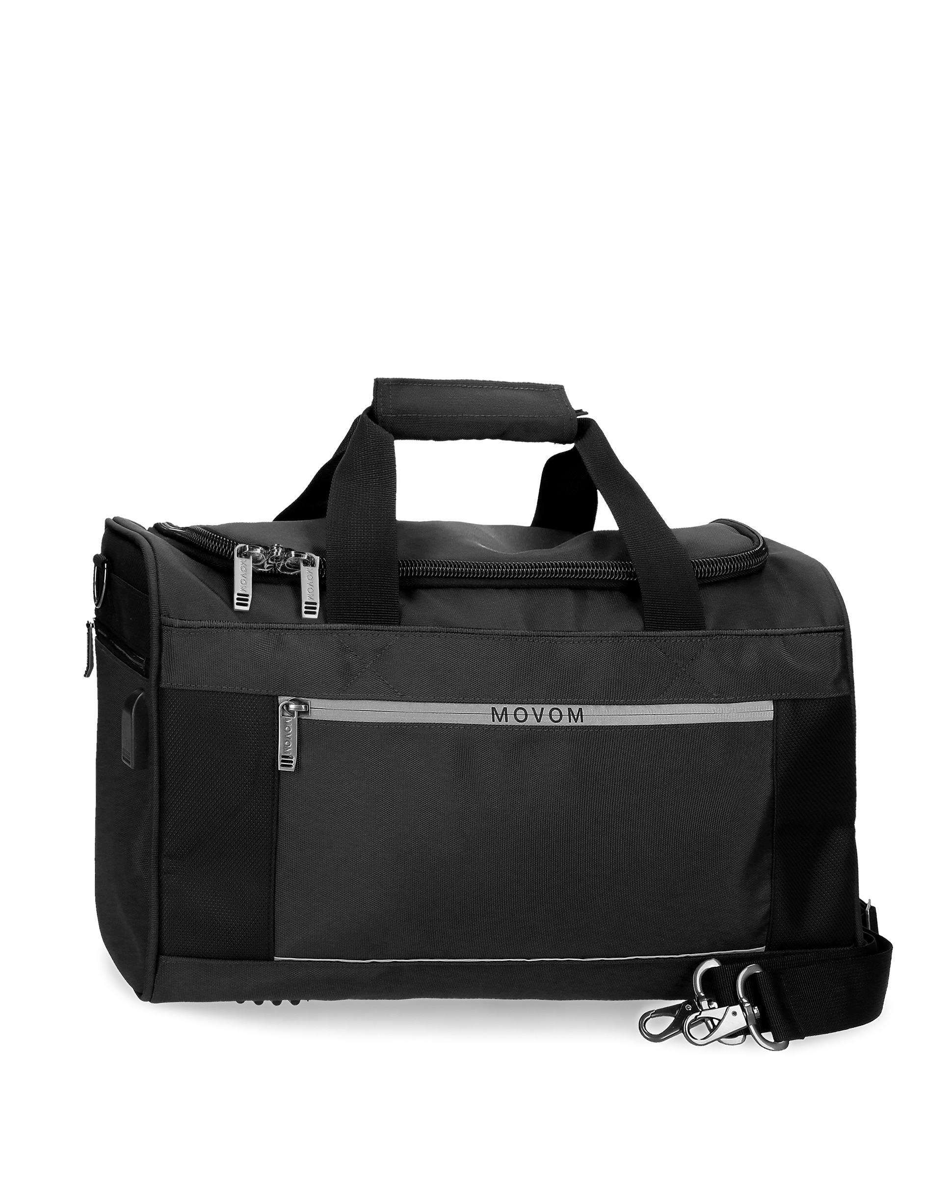 Imagen 0 de Bolsa de viaje Movom Trimmed Azul en poliéster con capacidad de 22,5L Negro