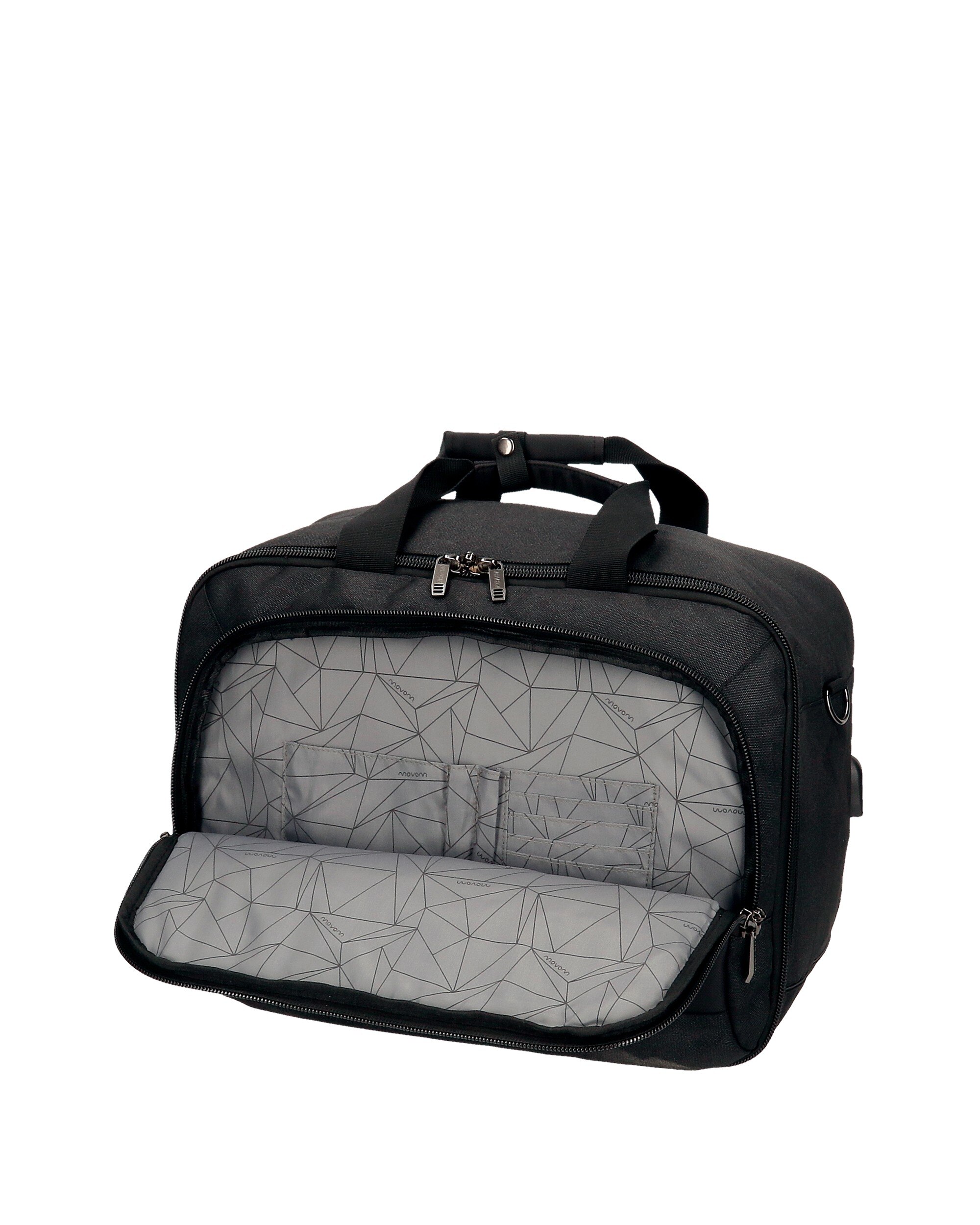 Mala de Viagem - Mochila Movom Trimmed Azul em Poliéster com Capacidade de 20l Preto-6