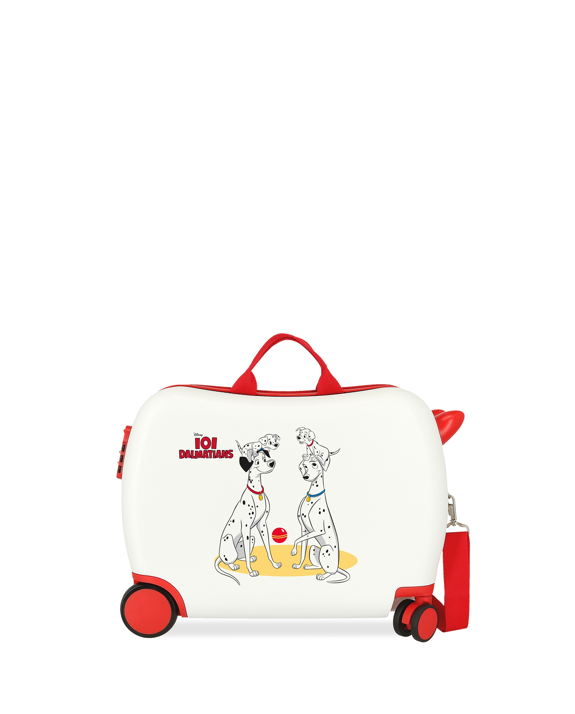 Mala de Cabine Infantil Dalmatians Family Rígida com Capacidade de 34l Branco / Vermelho-1