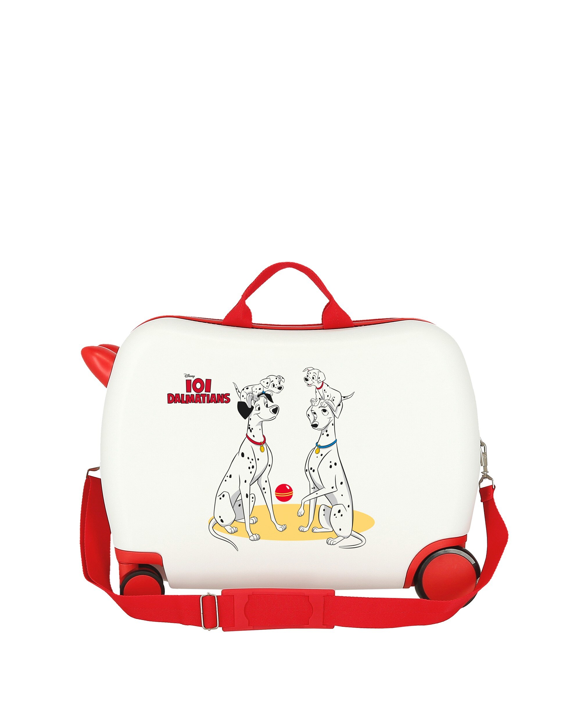 Mala de Cabine Infantil Dalmatians Family Rígida com Capacidade de 34l Branco / Vermelho-3