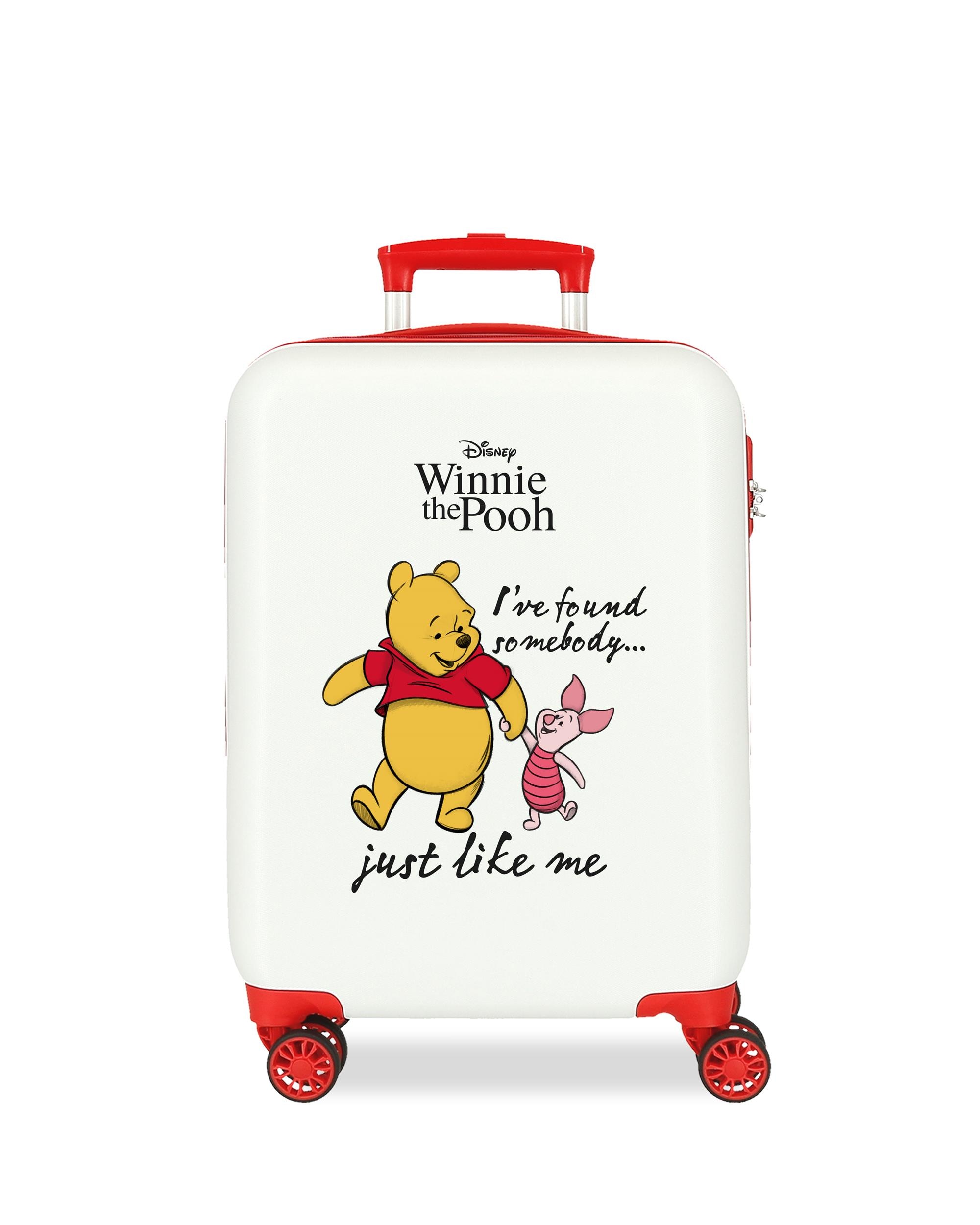 Mala de Cabine Infantil Winnie & Piglet Rígida com Capacidade de 34l Branco-1